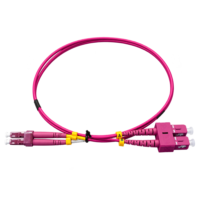 LC-SC MM OM4 DX Fiber Optic Patch Cord (1M~10M) - Image 2