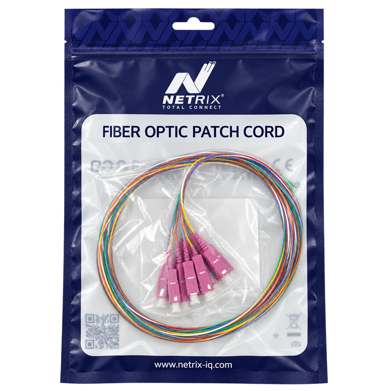 Multimode OM4 SC Fiber Optic Pigtails – 12 Colors - Image 3
